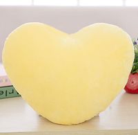 Cute Heart Shape Solid Color Pp Cotton Throw Pillow sku image 4