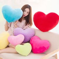 Cute Heart Shape Solid Color Pp Cotton Throw Pillow main image 4