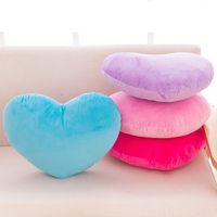 Cute Heart Shape Solid Color Pp Cotton Throw Pillow main image 3