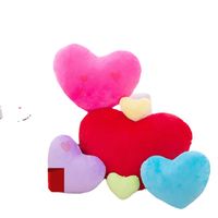 Cute Heart Shape Solid Color Pp Cotton Throw Pillow main image 2