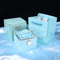 Romantic Solid Color Plastic Valentine'S Day Jewelry Boxes sku image 3