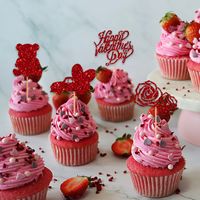 Valentine's Day Cartoon Style Letter Paper Party Festival Cake Decorating Supplies main image 3