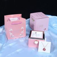 Romantic Solid Color Plastic Valentine'S Day Jewelry Boxes main image 3