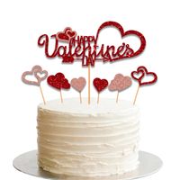 Día De San Valentín Estilo Clásico Letra Papel Festival Suministros De Decoración De Pasteles sku image 1