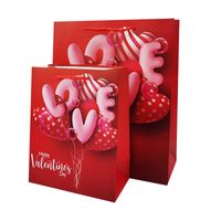Valentine's Day Lady Cartoon Paper Card Party Date Gift Bags sku image 1