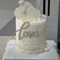 Valentine's Day Simple Style Heart Shape Wood Family Gathering Party Festival Cake Decorating Supplies main image 4