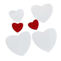 Valentine's Day Simple Style Heart Shape Wood Family Gathering Party Festival Cake Decorating Supplies sku image 1