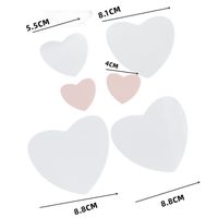 Valentine's Day Simple Style Heart Shape Wood Family Gathering Party Festival Cake Decorating Supplies sku image 2