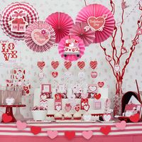 Valentine's Day Cartoon Style Classic Style Letter Heart Shape Paper Party Decorative Props main image 3
