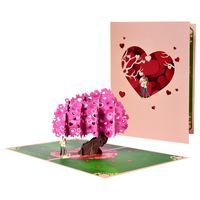 Valentine's Day Sweet Letter Heart Shape Paper Party Date Festival Card sku image 5