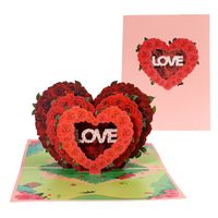 Valentine's Day Sweet Letter Heart Shape Paper Party Date Festival Card sku image 10