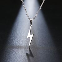 Streetwear Lightning 201 Stainless Steel Plating Valentine'S Day Women's Pendant Necklace main image 4