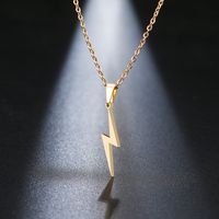 Streetwear Lightning 201 Stainless Steel Plating Valentine'S Day Women's Pendant Necklace main image 2