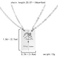 Basic Classic Style Geometric Stainless Steel Pendant Necklace main image 2