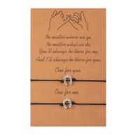 Elegant Streetwear Star Moon Heart Shape Alloy Rope Plating Valentine's Day Unisex Drawstring Bracelets sku image 4