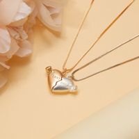 Elegant Streetwear Heart Shape Alloy Plating Valentine's Day Unisex Pendant Necklace main image 5