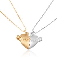 Elegant Streetwear Heart Shape Alloy Plating Valentine's Day Unisex Pendant Necklace sku image 2