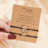 Style Simple Style Classique Cercle Alliage Ligne De Cire La Saint-valentin Unisexe Bracelets main image 3