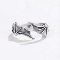 Classic Style Streetwear Wings Alloy Valentine's Day Couple Rings main image 3