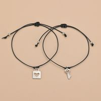 Elegant Streetwear Star Moon Heart Shape Alloy Rope Plating Valentine's Day Unisex Drawstring Bracelets main image 5