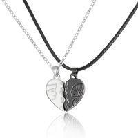 Strassenmode Herzform Legierung Überzug Valentinstag Unisex Halskette Mit Anhänger main image 5