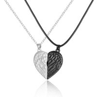 Strassenmode Herzform Legierung Überzug Valentinstag Unisex Halskette Mit Anhänger sku image 2