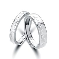 Elegant Klassischer Stil Herzform Kupfer Zirkon Offener Ring In Masse sku image 1