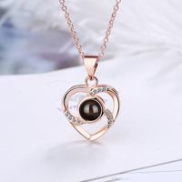 Casual Streetwear Heart Shape Copper Valentine's Day Couple Pendant Necklace main image 4