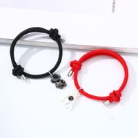 Casual Cartoon Style Astronaut Alloy Rope Plating Valentine's Day Couple Bracelets sku image 1