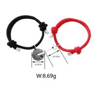 Casual Simple Style Streetwear Key Alloy Plating Valentine's Day Couple Bracelets main image 2