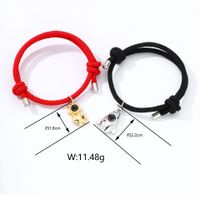 Casual Cartoon Style Astronaut Alloy Rope Plating Valentine's Day Couple Bracelets main image 2