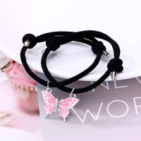 Simple Style Streetwear Butterfly Alloy Enamel Valentine's Day Unisex Bracelets main image 4