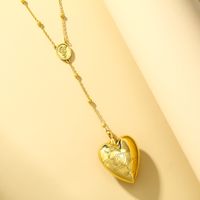 Casual Elegant Heart Shape Stainless Steel Plating Pendant Necklace main image 4