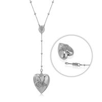 Lässig Elegant Herzform Rostfreier Stahl Überzug Halskette Mit Anhänger sku image 2