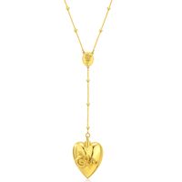 Casual Elegant Heart Shape Stainless Steel Plating Pendant Necklace sku image 1