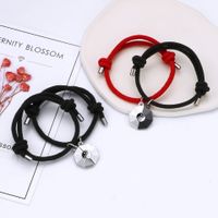 Casual Simple Style Geometric Alloy Plating Valentine's Day Couple Bracelets main image 4