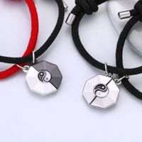 Casual Simple Style Geometric Alloy Plating Valentine's Day Couple Bracelets main image 2