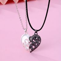 Streetwear Heart Shape Alloy Plating Valentine's Day Couple Pendant Necklace main image 6