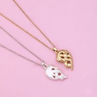 Streetwear Heart Shape Alloy Plating Valentine's Day Couple Pendant Necklace main image 5