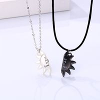 Casual Simple Style Sun Alloy Plating Valentine's Day Couple Pendant Necklace sku image 1