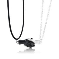 Streetwear Gesture Alloy Plating Valentine's Day Couple Pendant Necklace sku image 5