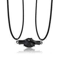 Streetwear Gesture Alloy Plating Valentine's Day Couple Pendant Necklace sku image 3