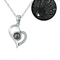 Elegant Sweet Heart Shape Copper Pendant Necklace In Bulk main image 2