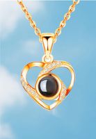 Simple Style Heart Shape Sterling Silver Plating Pendant Necklace sku image 3