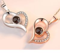 Elegant Süss Herzform Kupfer Halskette Mit Anhänger In Masse main image 4