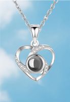 Einfacher Stil Herzform Sterling Silber Überzug Halskette Mit Anhänger sku image 1