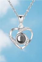 Simple Style Heart Shape Sterling Silver Plating Pendant Necklace sku image 1