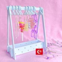 Cute Simple Style Solid Color Plastic Jewelry Rack sku image 7
