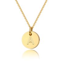 Simple Style Classic Style Letter Copper 14k Gold Plated Pendant Necklace In Bulk sku image 1