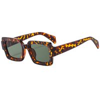 Vintage Style Color Block Ac Square Full Frame Women's Sunglasses sku image 2